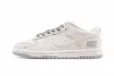 Dunk Low Mini Swoosh White Grey