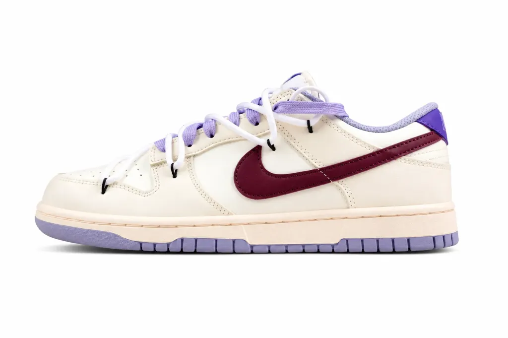 Nike Dunk Low Off-White Purple Bordeaux (34)