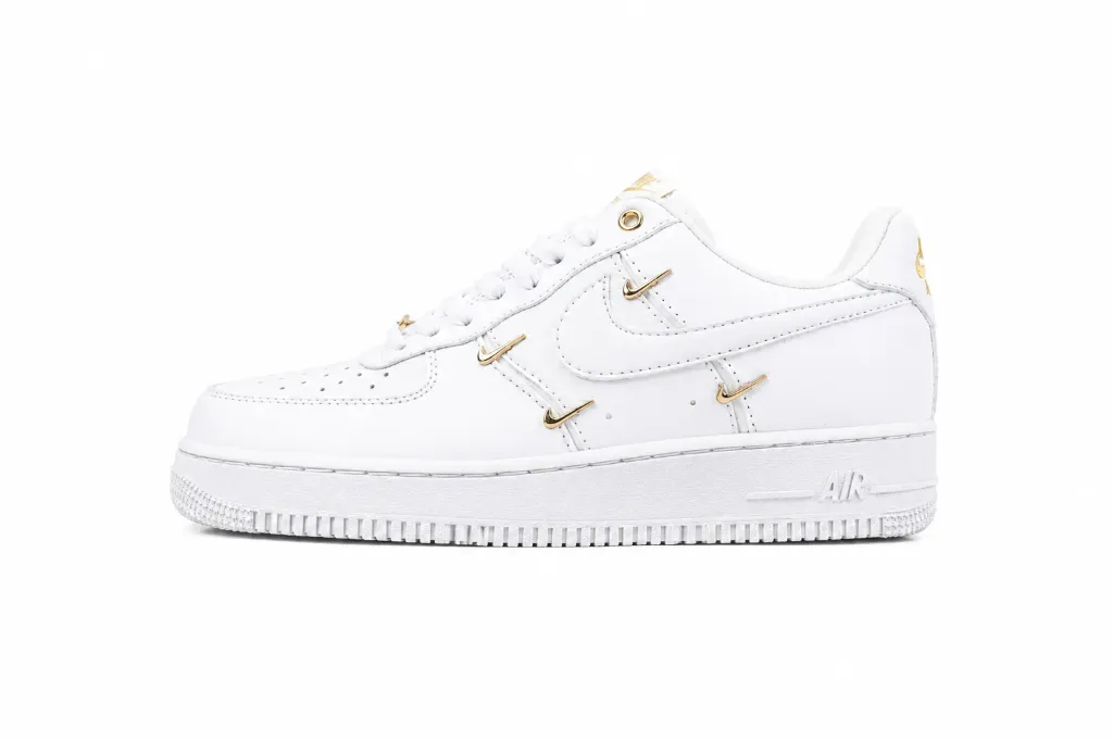 Nike Air Force 1 Low White Gold Mini Swoosh
