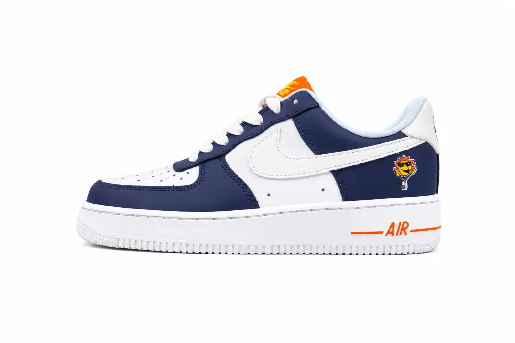 Nike Air Force 1 Low White Navy Orange