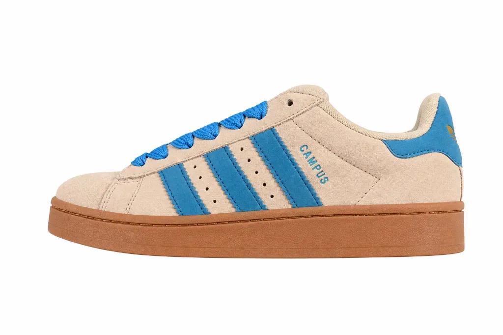 adidas Campus 00s Wonder White  Blue Bird  Gum