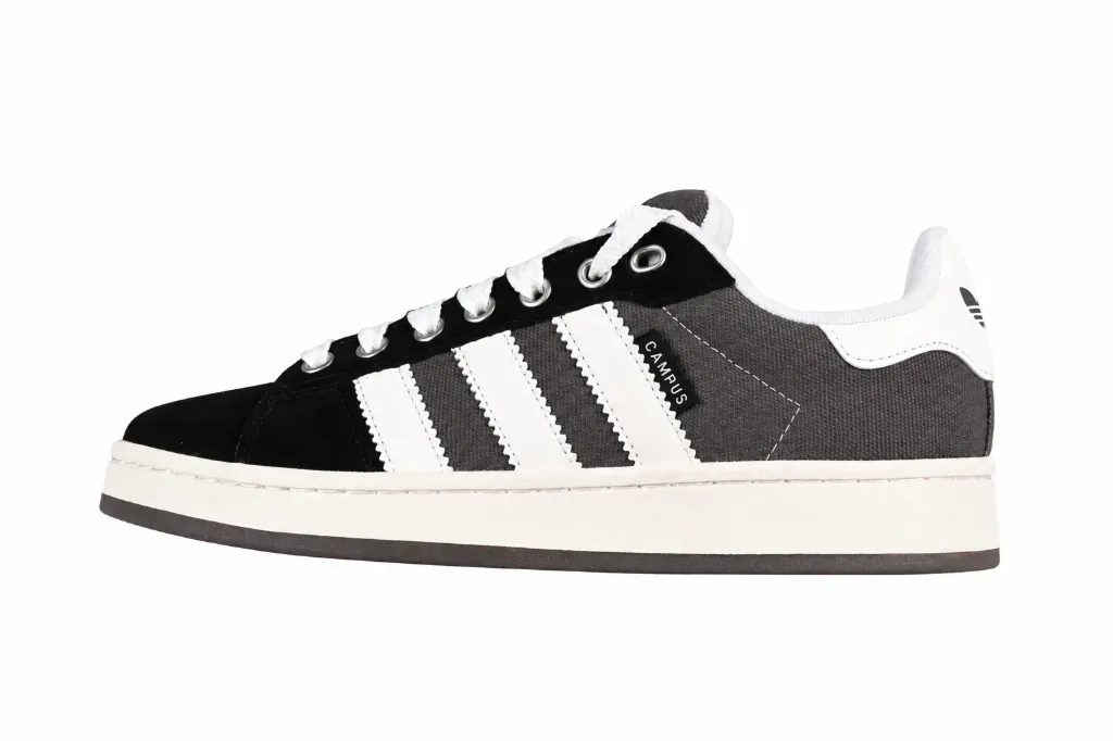adidas Campus 00s Canvas Core Black  Grey Five  Cloud White