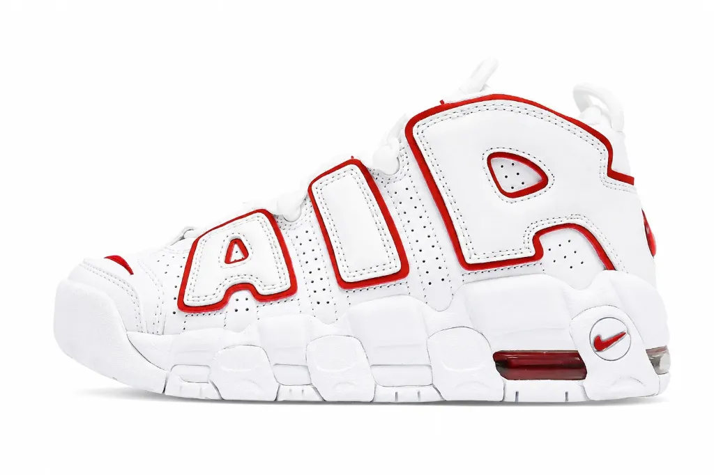 Nike Air More Uptempo White/University Red (34)
