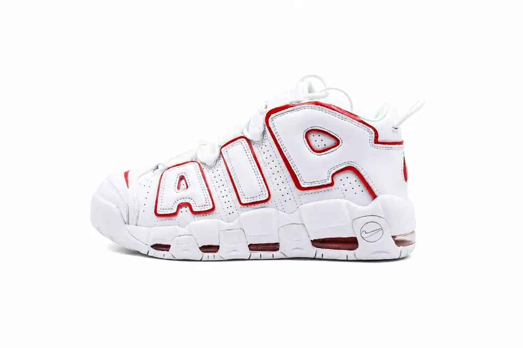 Nike Air More Uptempo White/University Red