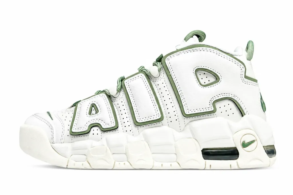Nike Air More Uptempo White/Lucky Green (34)