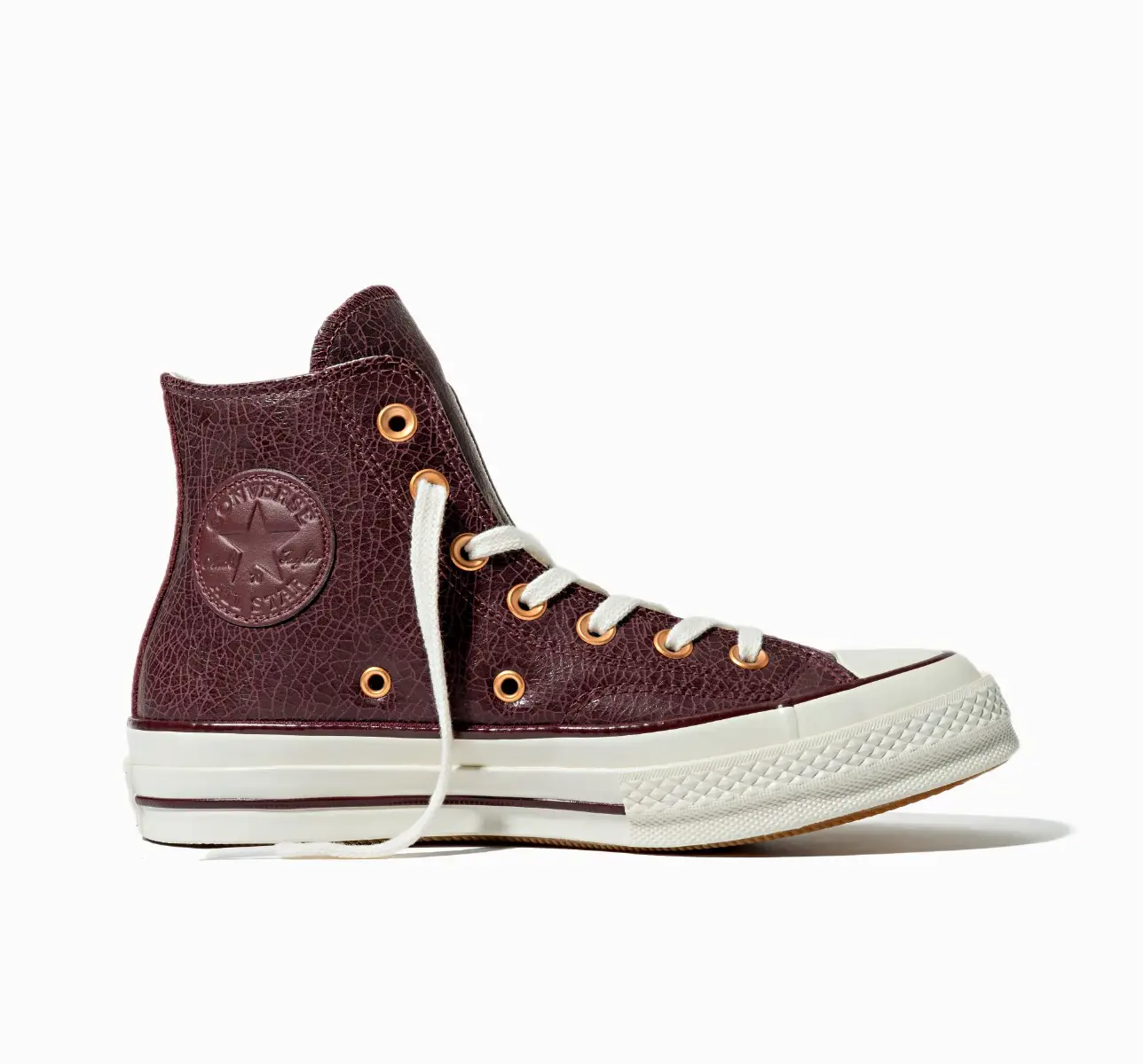 Chuck 70 Premium Leather Cano Alto Bordo