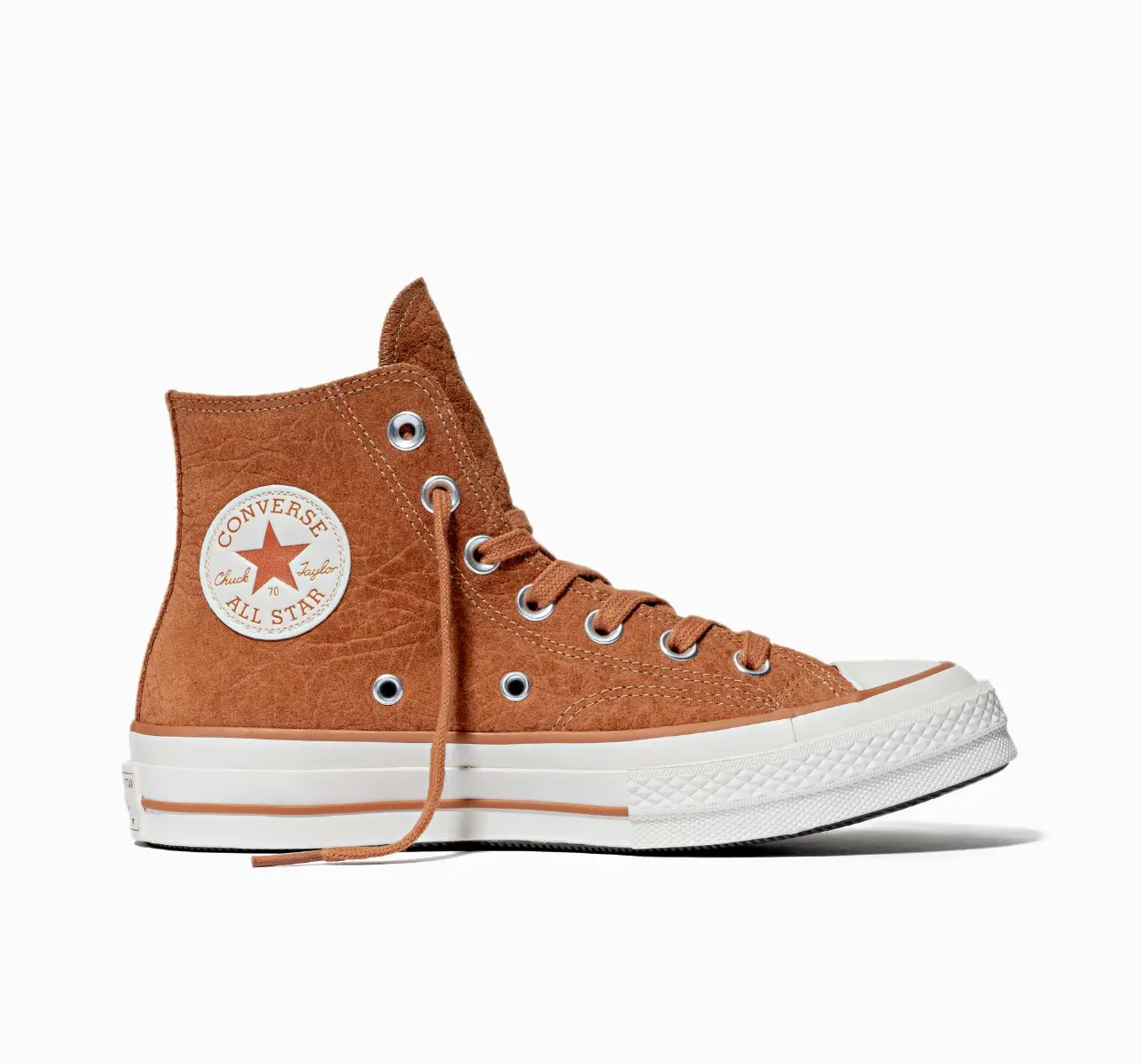 Chuck 70 Suede Cano Alto Caramelo