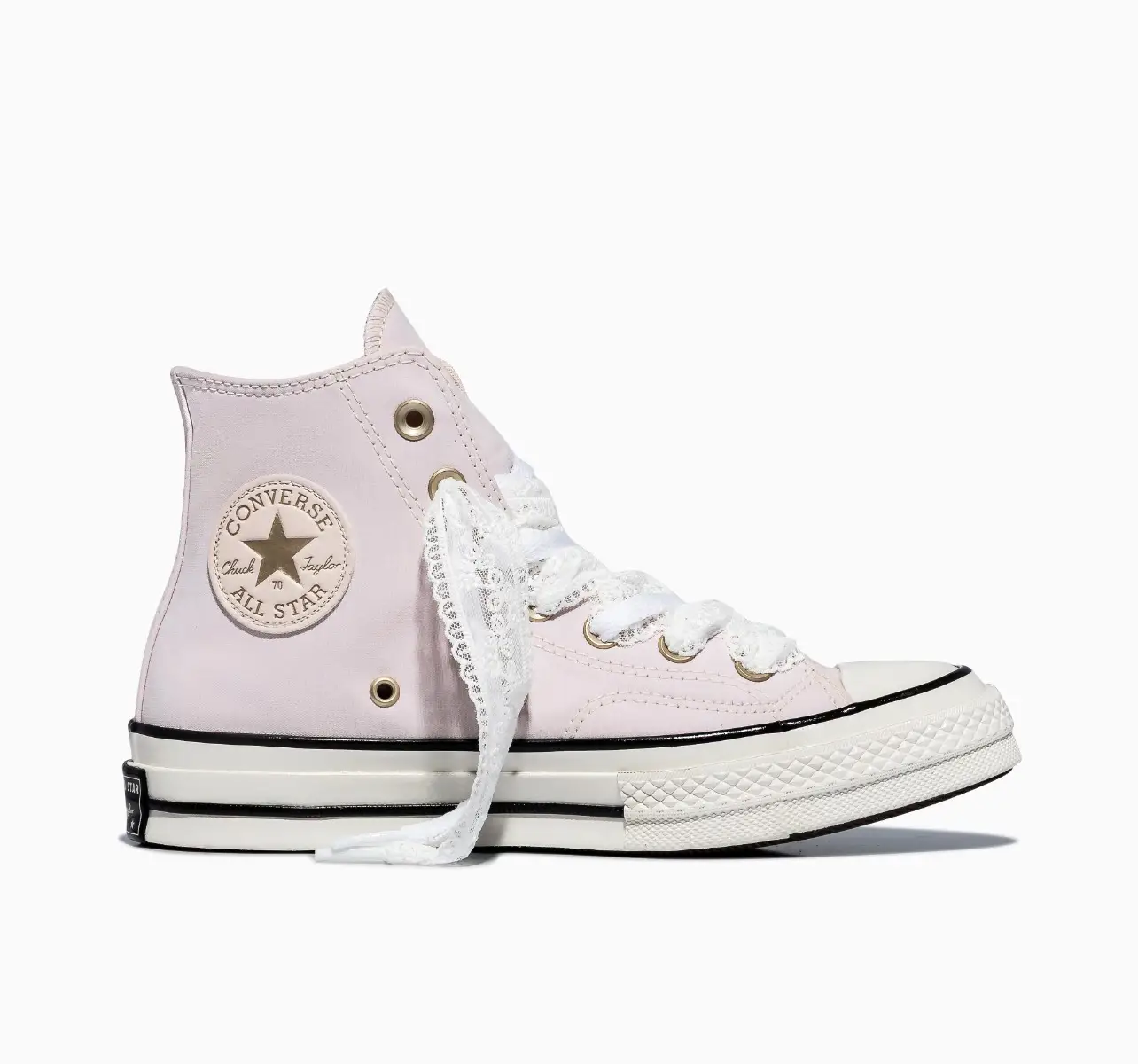 Chuck 70 Lace Cano Alto Rosa