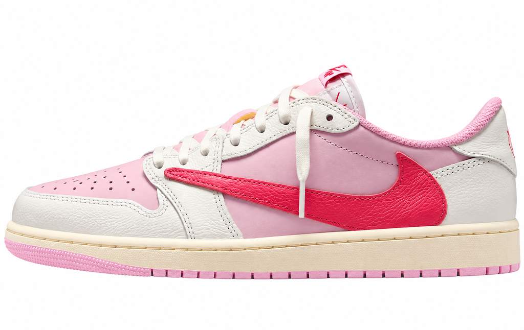 Jordan 1 Retro Low OG SP Travis Scott Sail Tropical Pink (33)