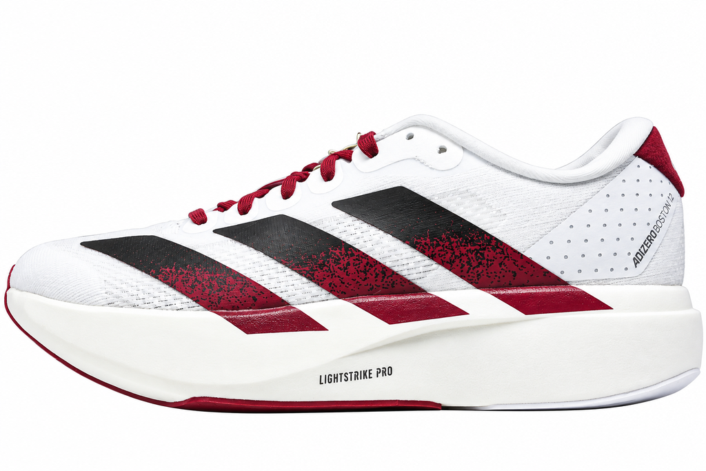 adidas Adizero Boston 12 Core White / Dark Blue