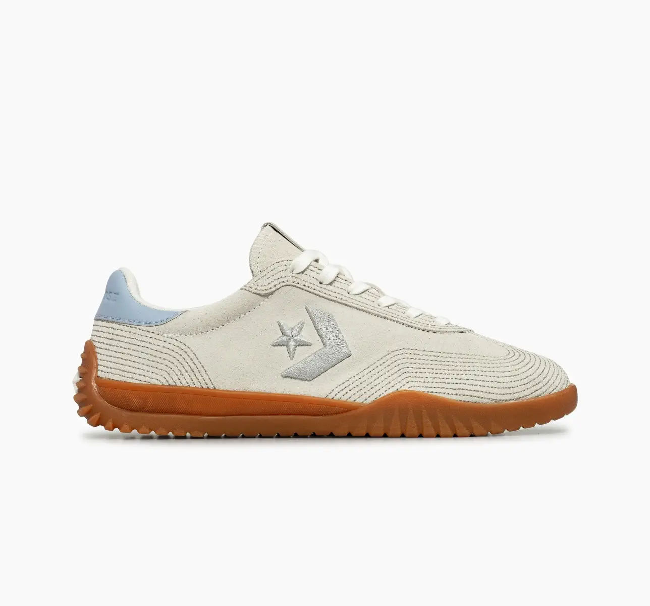 Run Star Trainer Stitched Suede Cano Baixo Bege